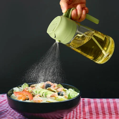 Spruzzatore ed erogatore di olio in vetro 2 in 1