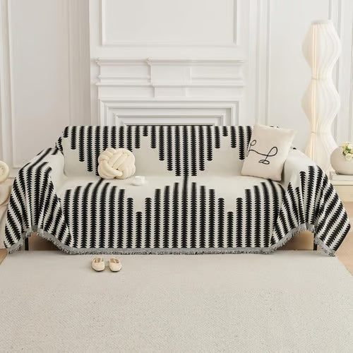 LOMONI™ Copridivano completo in ciniglia Boho Style Elegance