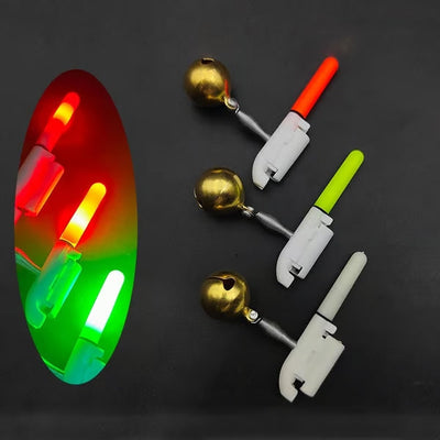 LED pesca lumina con frutta pesca con campana tascabile