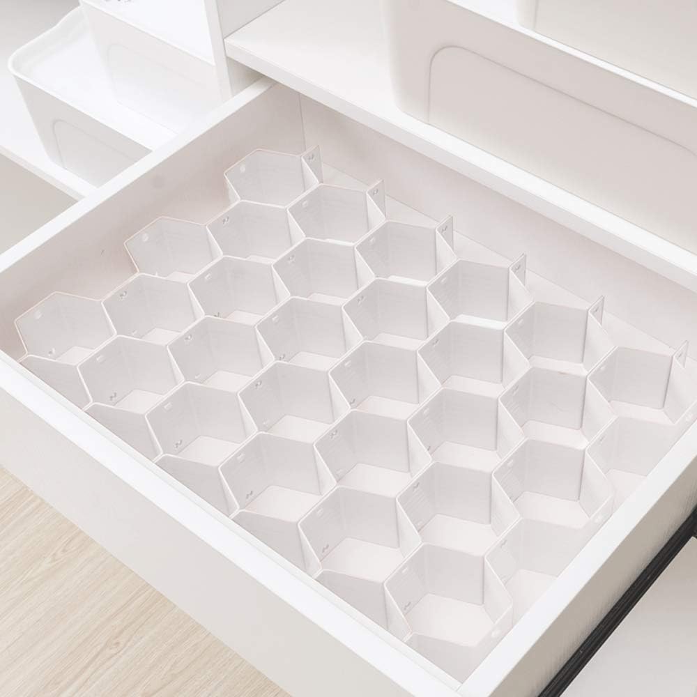 8 PCS Organizzatore e divisorio per cassetti a nido d'ape