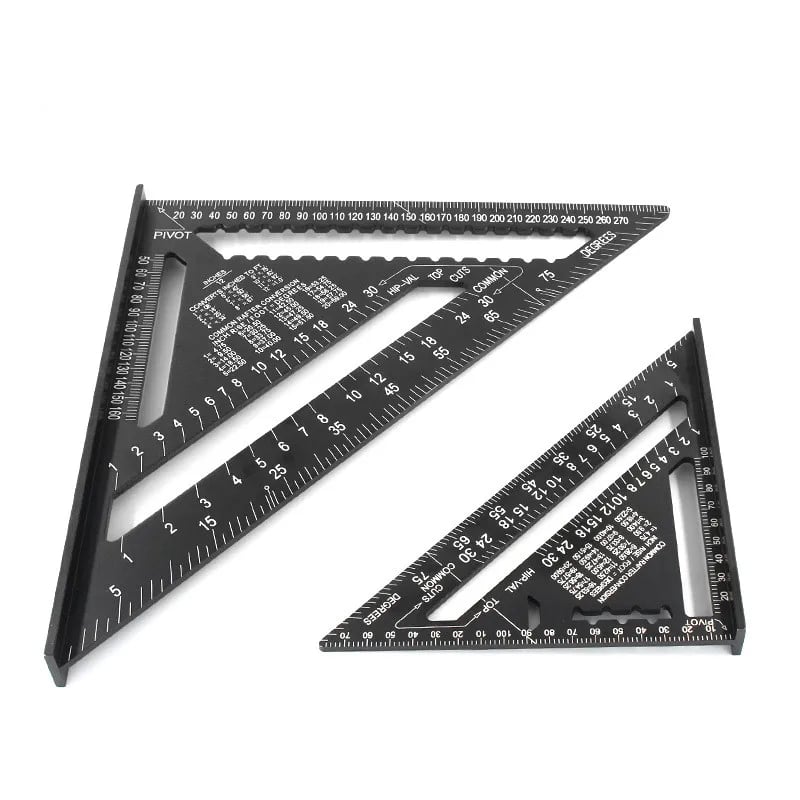 Righello a triangolo in lega di alluminio