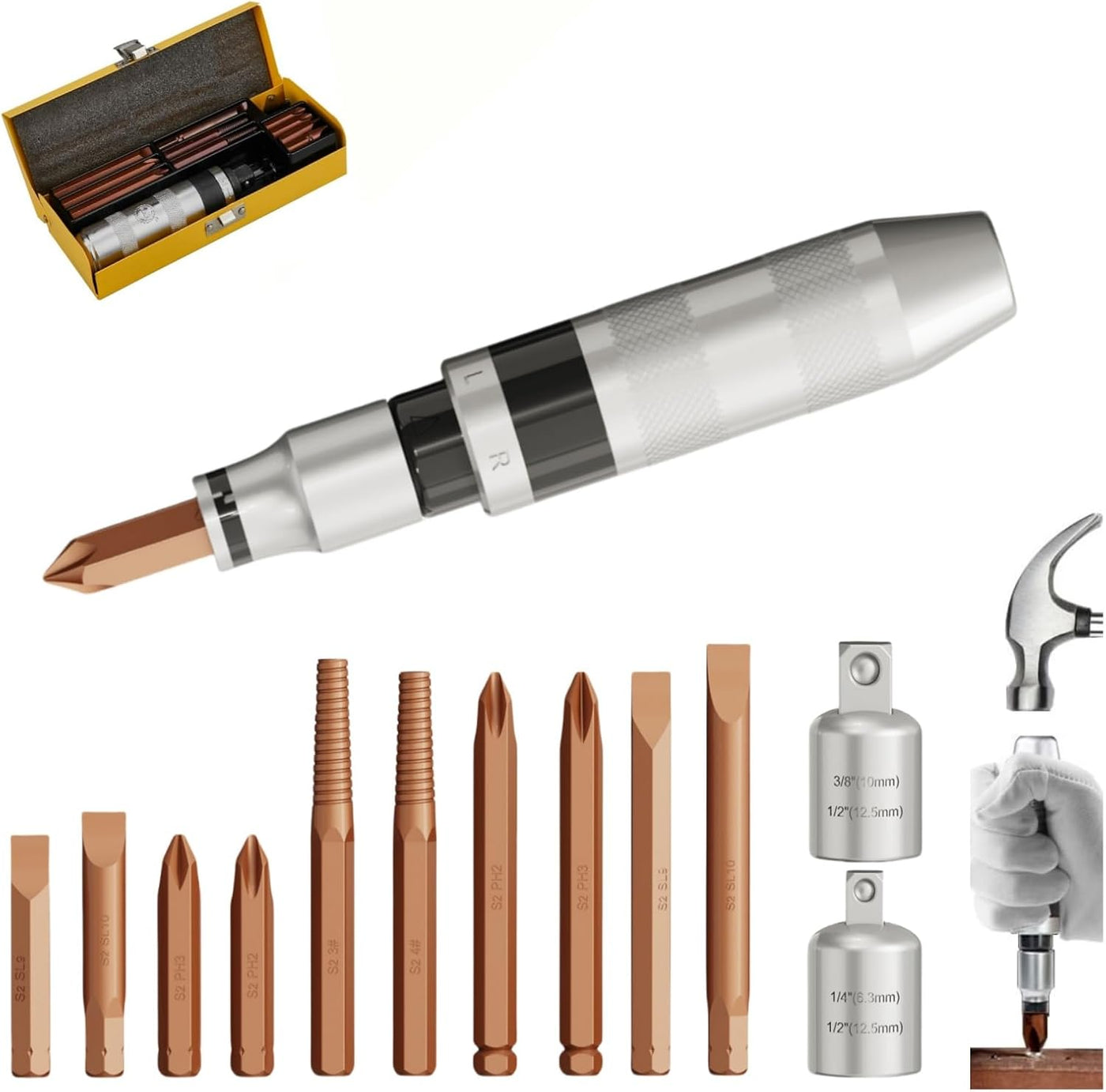LOMONI™ Cacciavite a percussione manuale