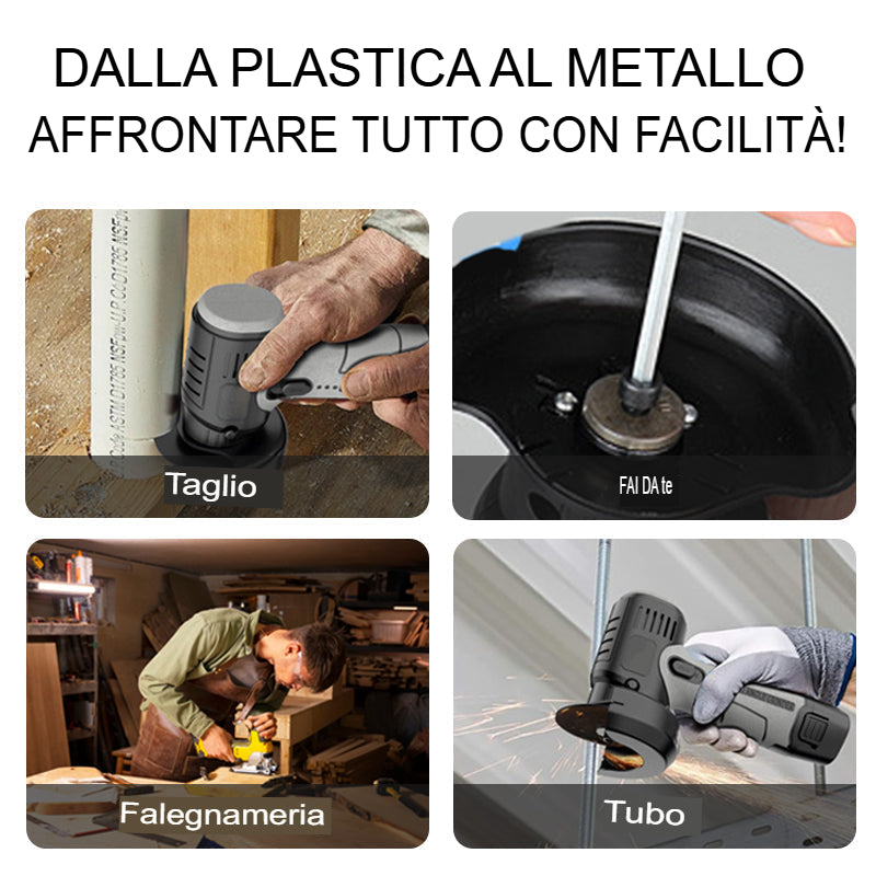 LOMONI™ Mini smerigliatrice angolare da 12 V con disco da taglio