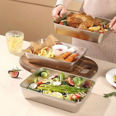 LOMONI™ Set di 3 scatole per alimenti in acciaio inox