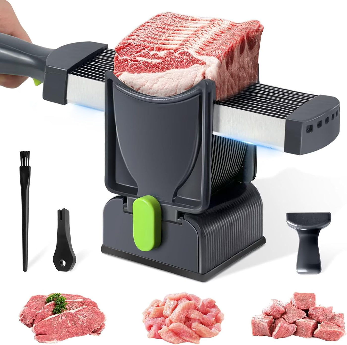 Taglierina manuale per carne in acciaio inossidabile 17 in 1