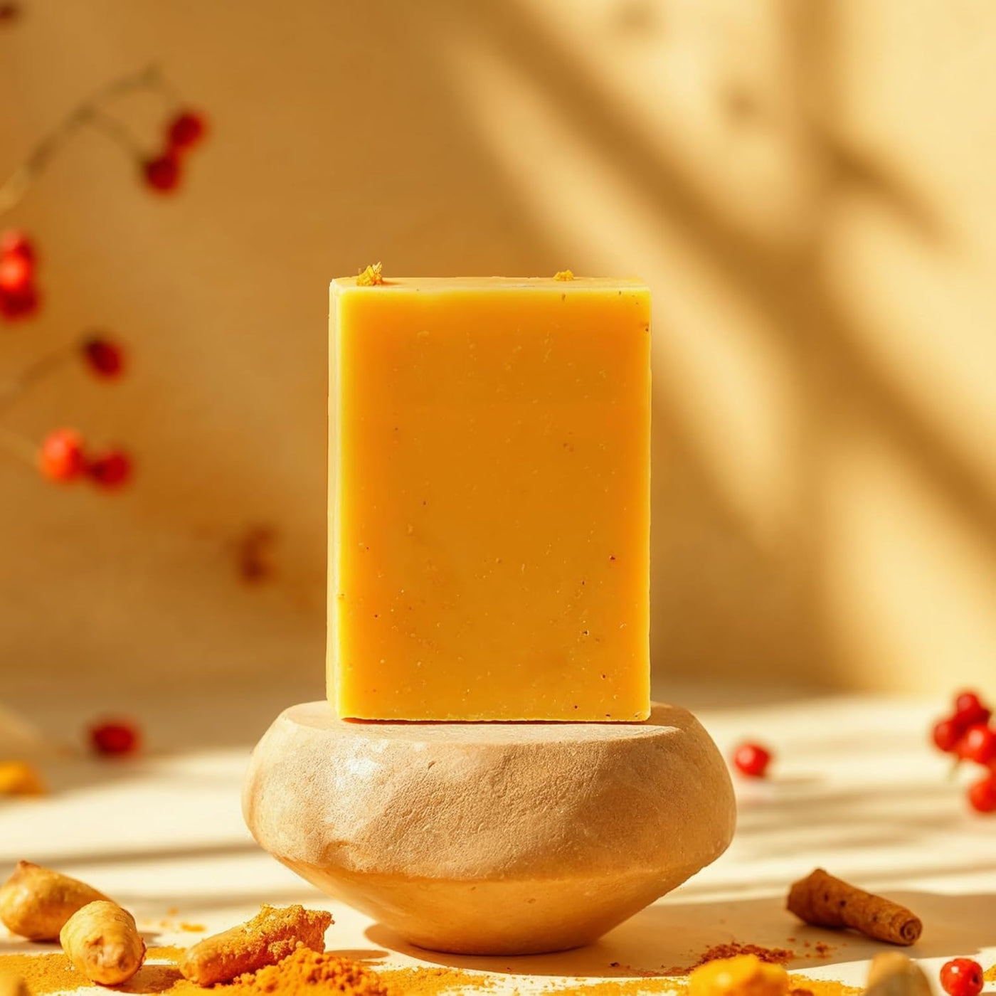 Sapone schiarente alla curcuma