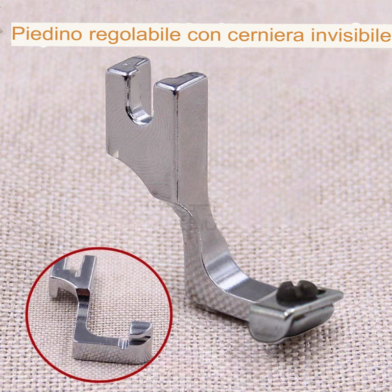 LISSODA™ Piedino regolabile con guida zip invisibile per macchine da cucire (2 PEZZI)