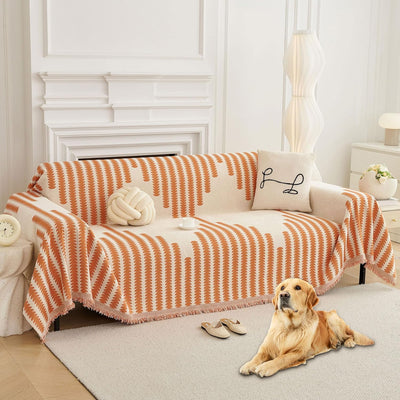 LOMONI™ Copridivano completo in ciniglia Boho Style Elegance