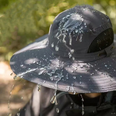 LOMONI™ Cappello da pesca da esterno a ventaglio solare a tesa larga