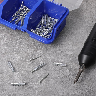 60 pezzi di tasselli metallici con viti