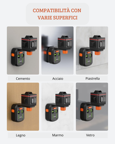 LOMONI™ Livella laser 3 in 1 montabile a parete