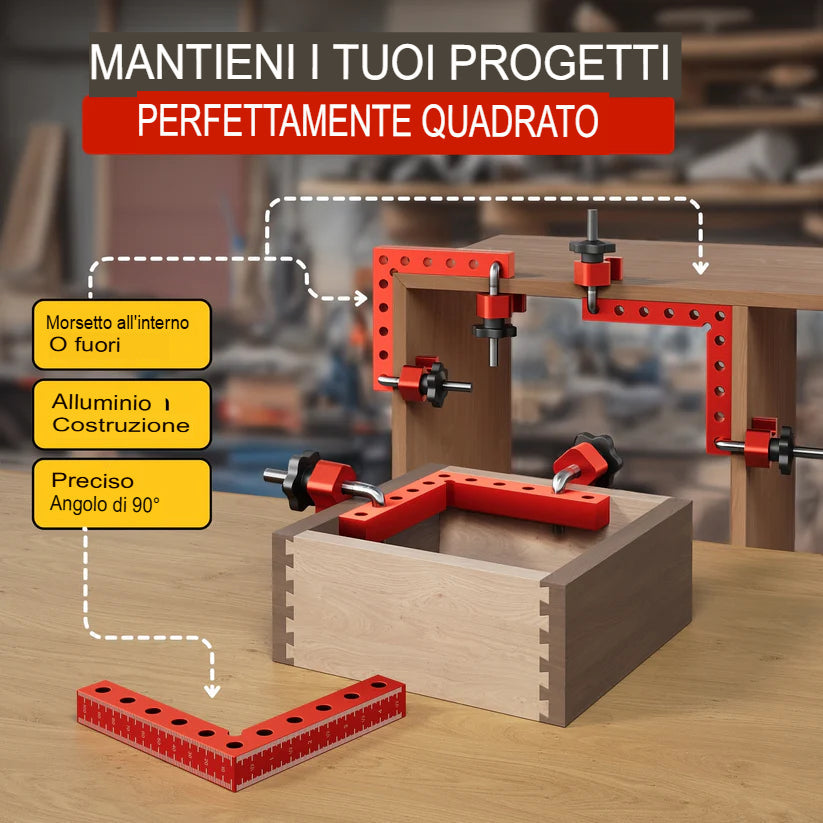Morsetti Angolari per Legno
