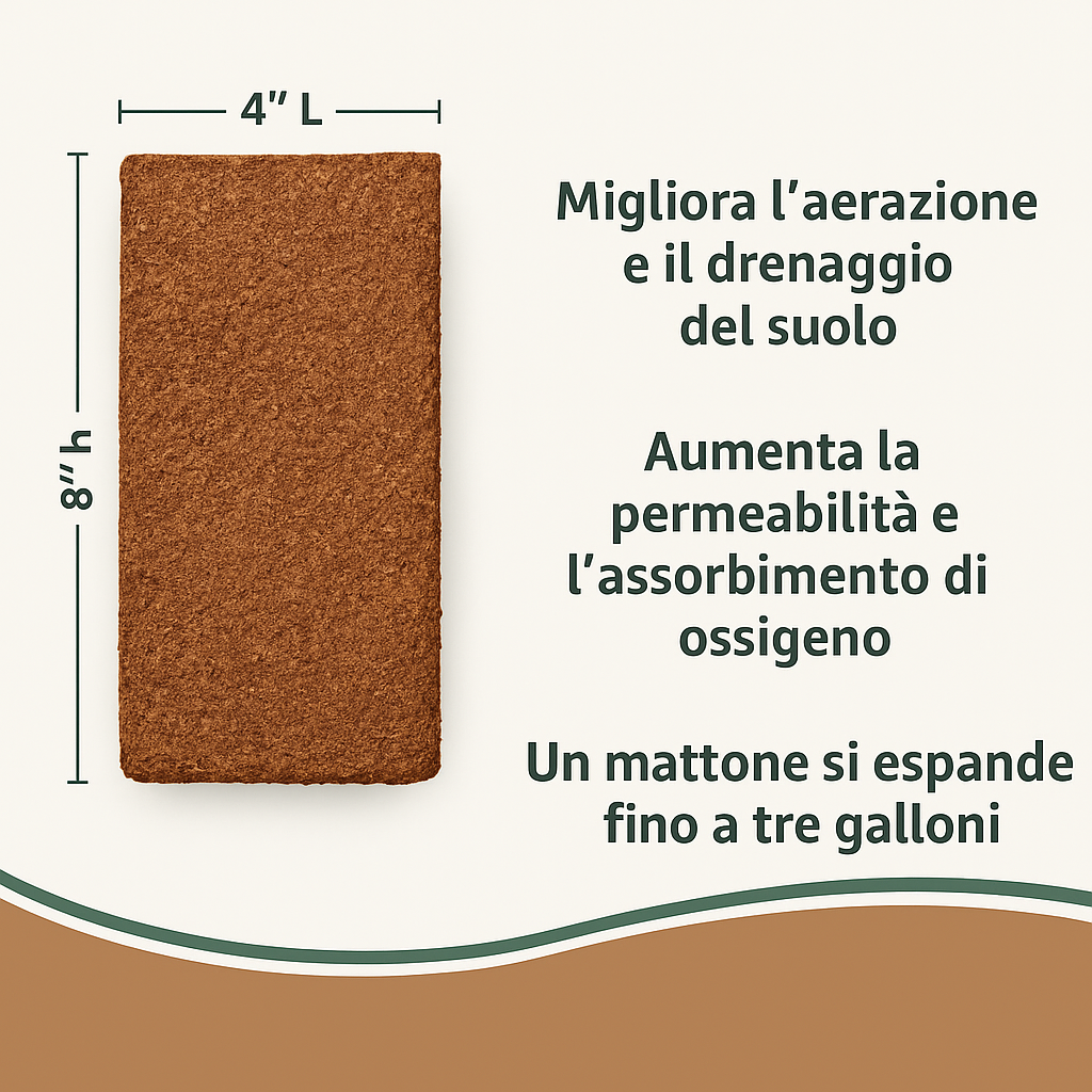 LOMONI™ Mattoni di cocco biologici di qualità superiore per piante