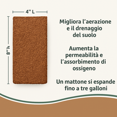 LOMONI™ Mattoni di cocco biologici di qualità superiore per piante