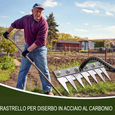 LOMONI™ Rastrello da diserbo in ferro aggiornato