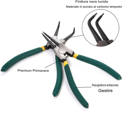 Set di pinze per anelli di sicurezza professionali
