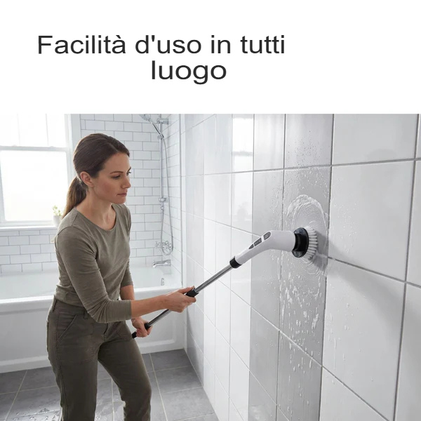 Spazzola elettrica rotante per la pulizia