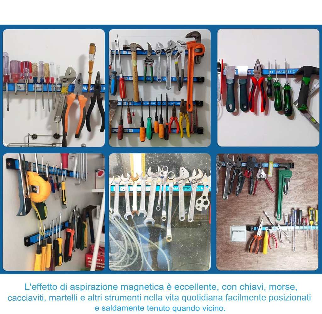 LOMONI™ Organizer magnetico per barra portautensili