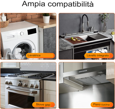 LOMONI™ Coprifughe retrattili per stufe in acciaio inossidabile (2 PEZZI)