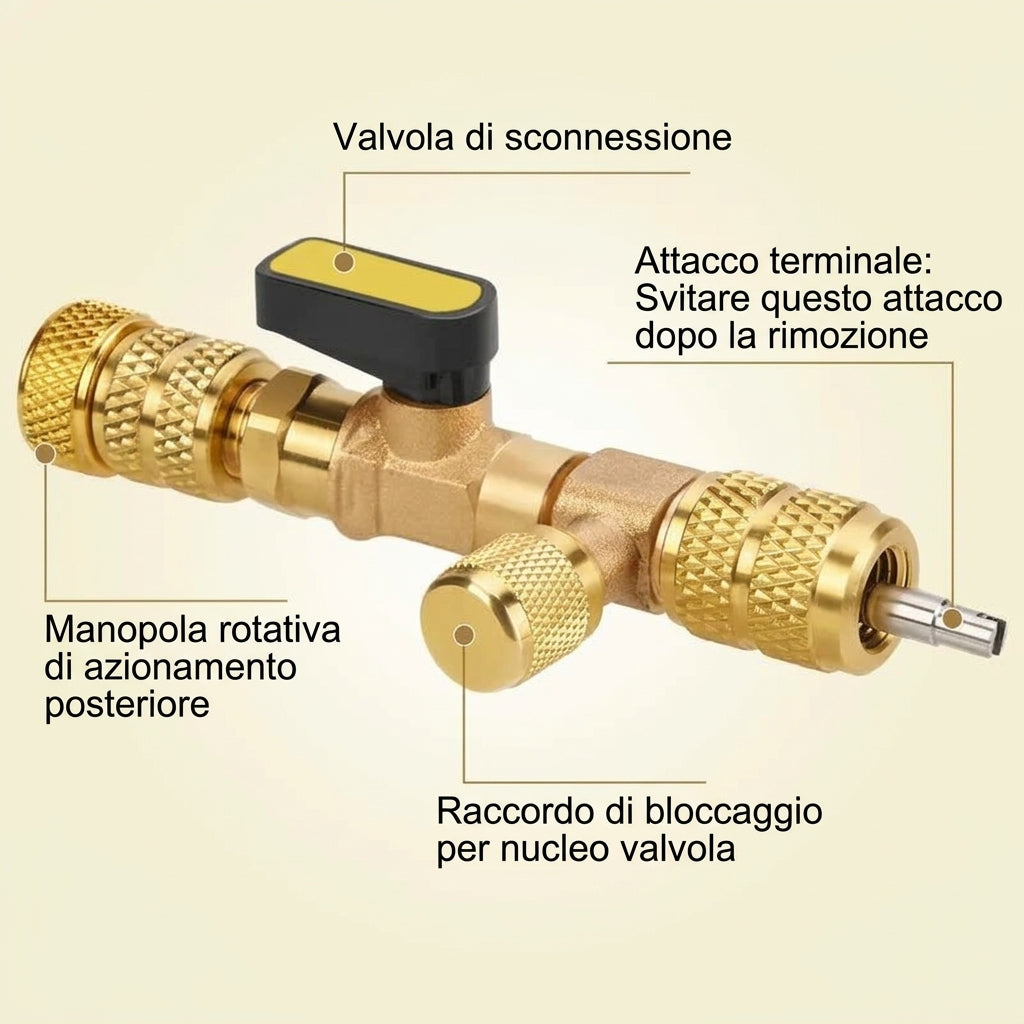 Kit professionale per la rimozione e l'installazione dei nuclei delle valvole AC