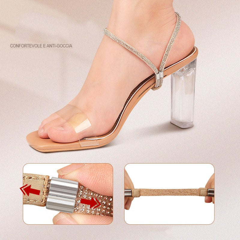LISSODA™️ Cinghie elastiche per scarpe con tacchi alti (4PEZZI)