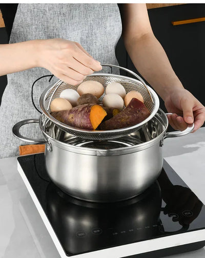 LISSODA™ Vaporetto tutto in uno in acciaio inox con manico