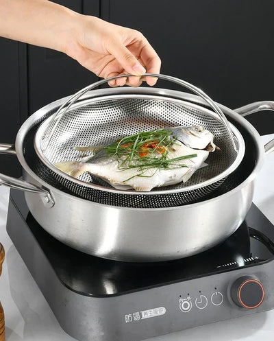 LISSODA™ Vaporetto tutto in uno in acciaio inox con manico