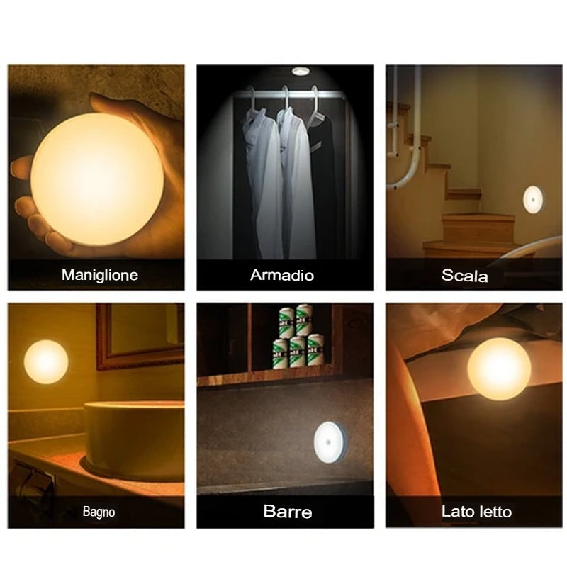 LISSODA™ 💡 Luce LED a sensore di movimento ad alta efficienza energetica (2 PEZZI)
