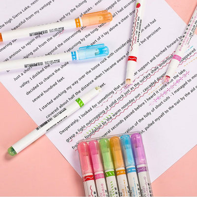 LISSODA™ Penna evidenziatore Curve 🌈 (6 PEZZI)