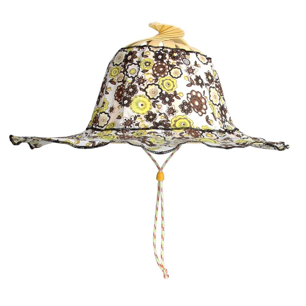 Cappello da sole portatile 2 in 1 in bambù per donna