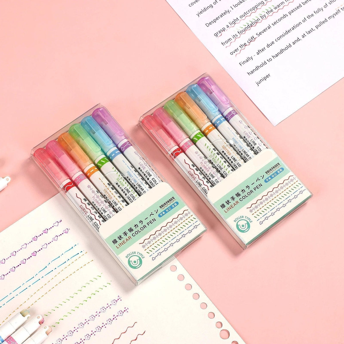 LISSODA™ Penna evidenziatore Curve 🌈 (6 PEZZI)