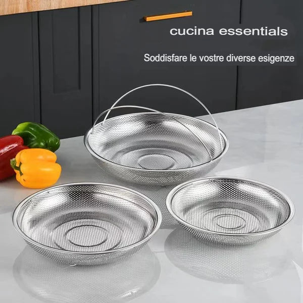 LISSODA™ Vaporetto tutto in uno in acciaio inox con manico