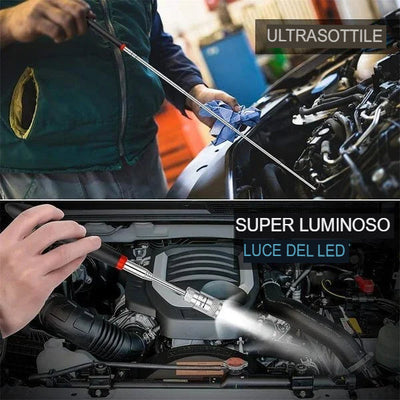 Pickup magnetico retrattile a LED