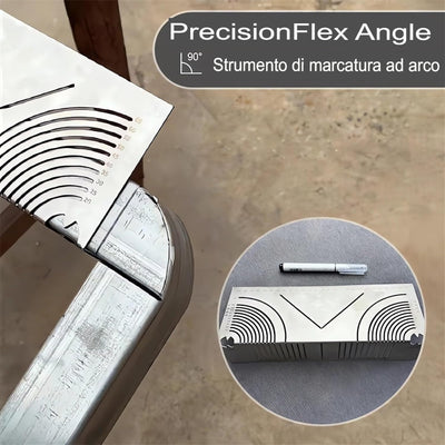 Strumento di marcatura ad angolo e ad arco