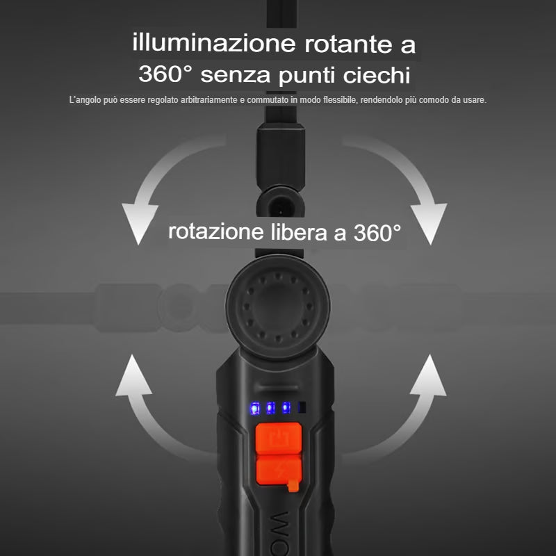 Luce da lavoro magnetica per autoveicoli