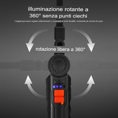 Luce da lavoro magnetica per autoveicoli