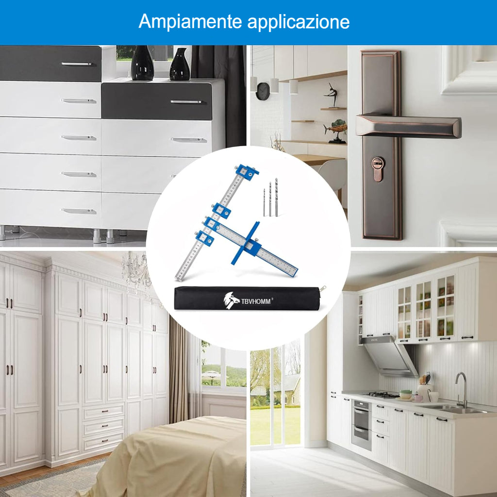 Strumento per la lavorazione del legno : guida per trapano e foratura