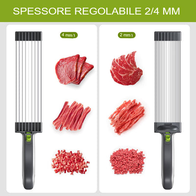 Taglierina manuale per carne in acciaio inossidabile 17 in 1