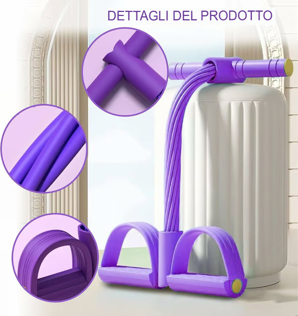 Dispositivo di resistenza alla pedalata a 8 tubi