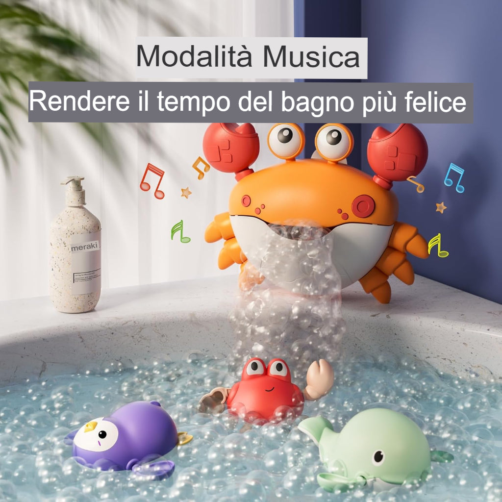 LOMONI™ Giocattoli da bagno Granchio Macchina per bolle