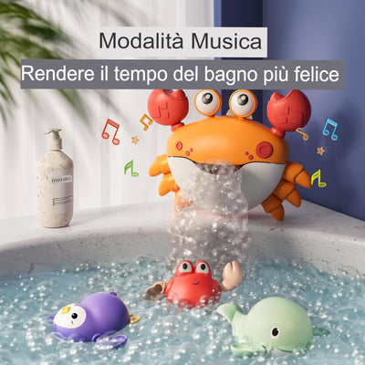 LOMONI™ Giocattoli da bagno Granchio Macchina per bolle