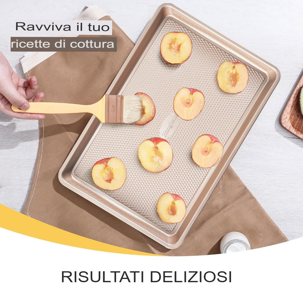 Set di teglie da forno con texture a rombi
