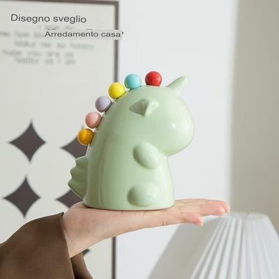 Set di forchette da frutta in ceramica a forma di unicorno