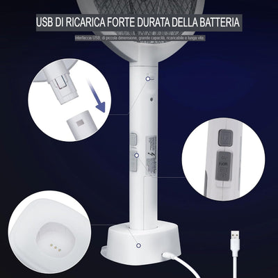 LOMONI™ Scacciamosche elettrico 2 in 1 e lampada antizanzare notturna