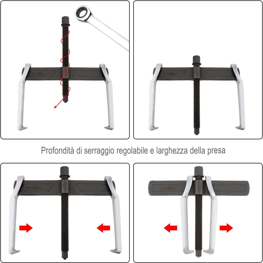 LOMONI™ Estrattore a due griffe forgiato per cuscinetti
