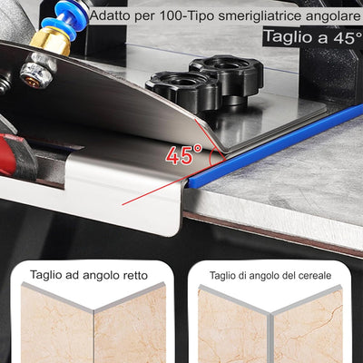 LOMONI™ Supporto per smerigliatrice angolare per il taglio delle piastrelle con uno smusso a 45°