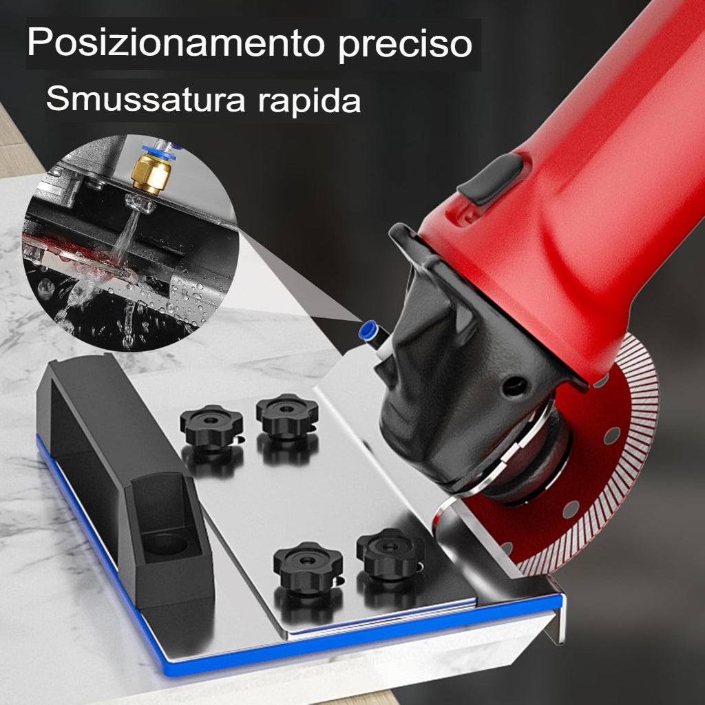 LOMONI™ Supporto per smerigliatrice angolare per il taglio delle piastrelle con uno smusso a 45°