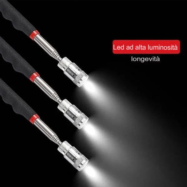 Pickup magnetico retrattile a LED