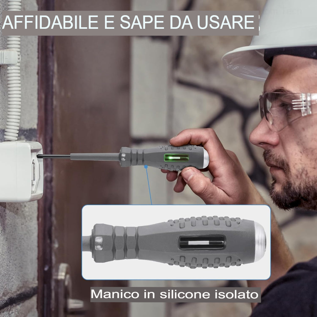 Penna elettrica di misurazione e cacciavite a doppia luce