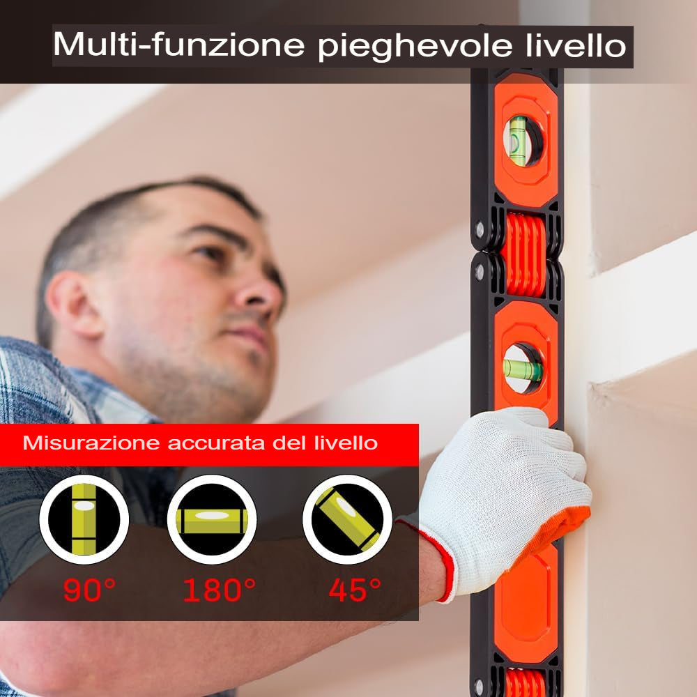 LOMONI™ Livella pieghevole multifunzione